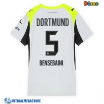 Fotballdrakt Dame Borussia Dortmund Ramy Bensebaini #5 Bortedrakt 2025-26 Kortermet